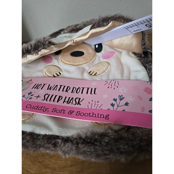 Hedgehog Hot Water Bottle & Sleep Mask - Picture 6 of 6
